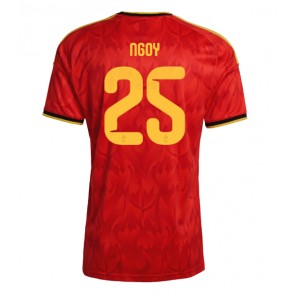 Belgija Nathan Ngoy #25 Domaci Dres SP 2026 Kratak Rukavima